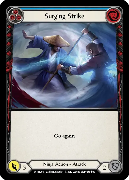 Surging Strike (Blue) — Welcome to Rathe — Flesh and Blood