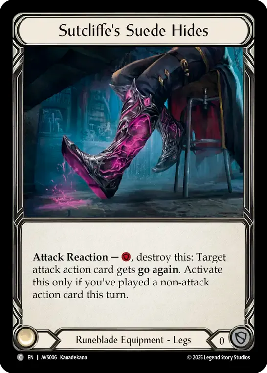Sutcliffe's Suede Hides — Armory Deck Legends - Viserai, Rune Blood — Flesh and Blood