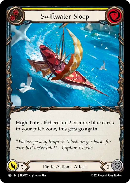 Swiftwater Sloop (Yellow) — High Seas — Flesh and Blood