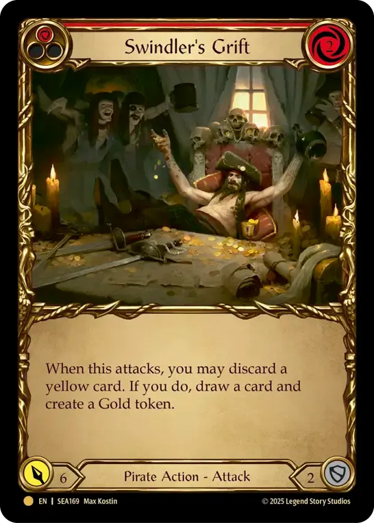 Swindler's Grift (Red) — High Seas - Treasure Pack — Flesh and Blood