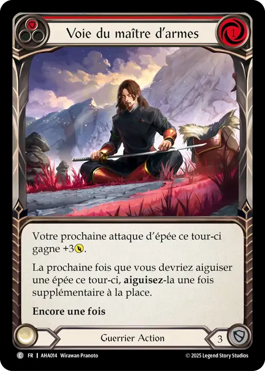 Voie du maître d’armes — Armory Deck - Hala, Bladesaint of the Vow — Flesh and Blood