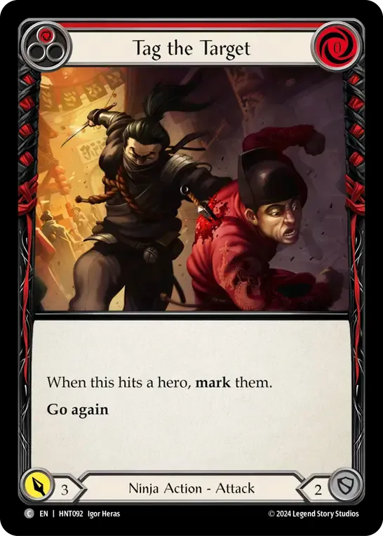 Tag the Target (Red) — The Hunted — Flesh and Blood