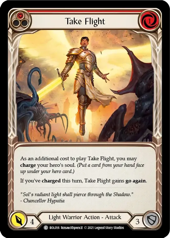 Take Flight (Red) — Boltyn - Blitz Deck — Flesh and Blood