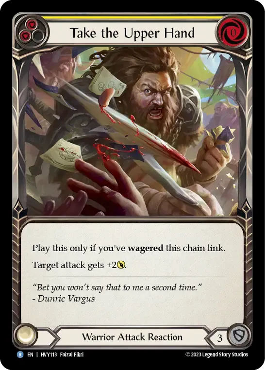 Prendre le dessus — Heavy Hitters — Flesh and Blood
