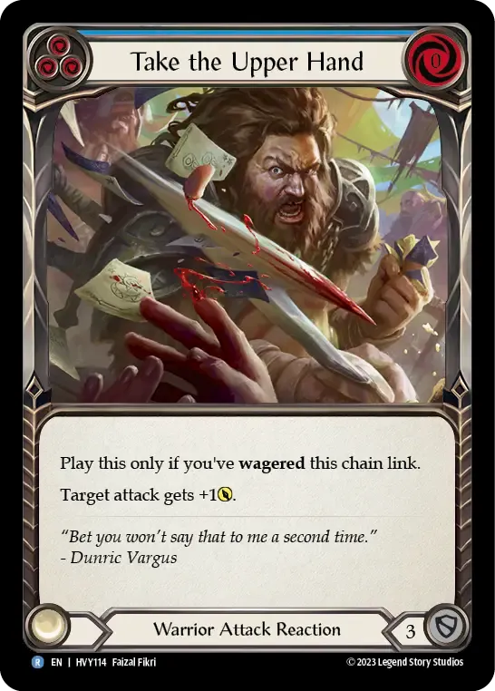 Take the Upper Hand (Blue) — Heavy Hitters — Flesh and Blood
