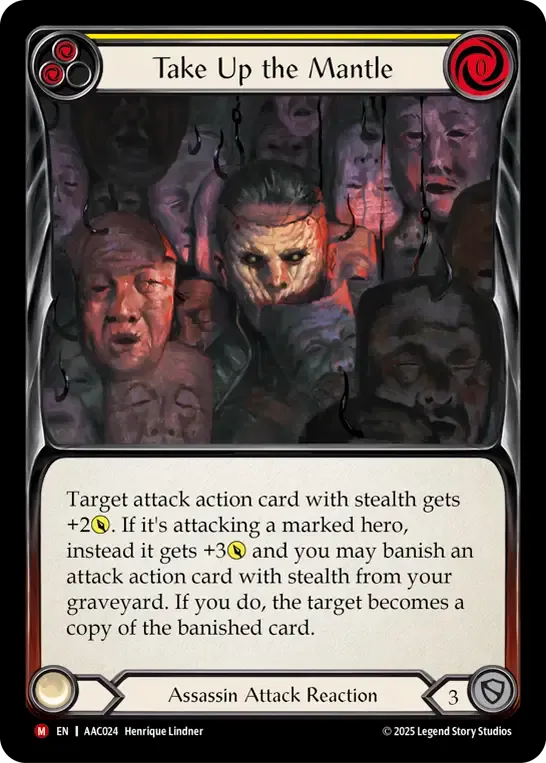 Take Up the Mantle — Armory Deck - Arakni, 5L!p3d 7hRu 7h3 cR4X — Flesh and Blood