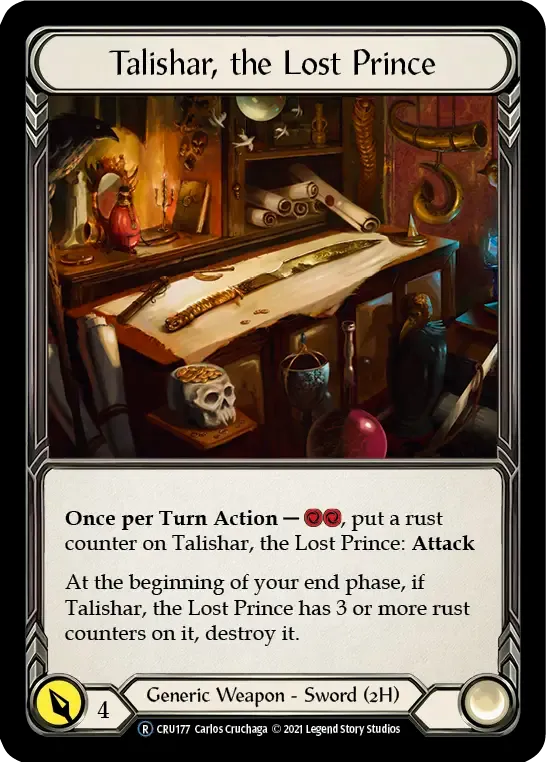 Talishar, the Lost Prince — Crucible of War - Unlimited — Flesh and Blood