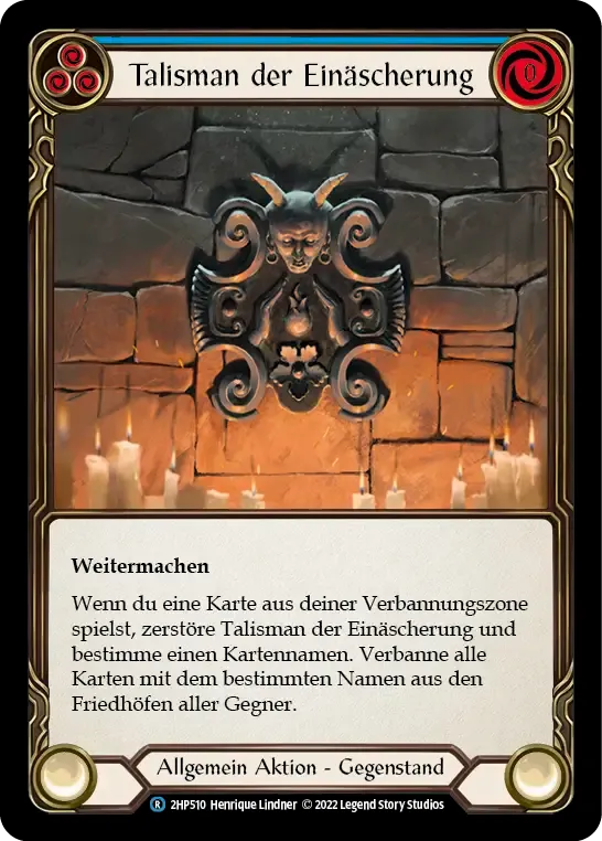 Talisman of Cremation (Blue) — History Pack 2 - Black Label — Flesh and Blood