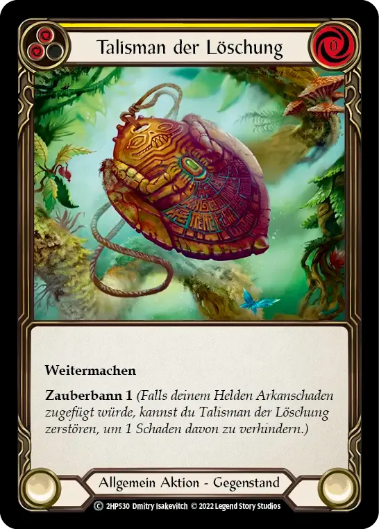 Talisman of Dousing (Yellow) — History Pack 2 - Black Label — Flesh and Blood