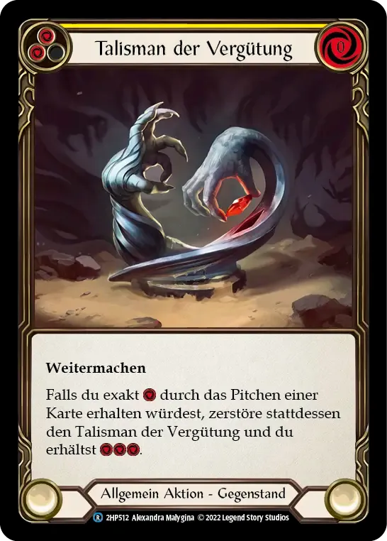 Talisman of Recompense (Yellow) — History Pack 2 - Black Label — Flesh and Blood