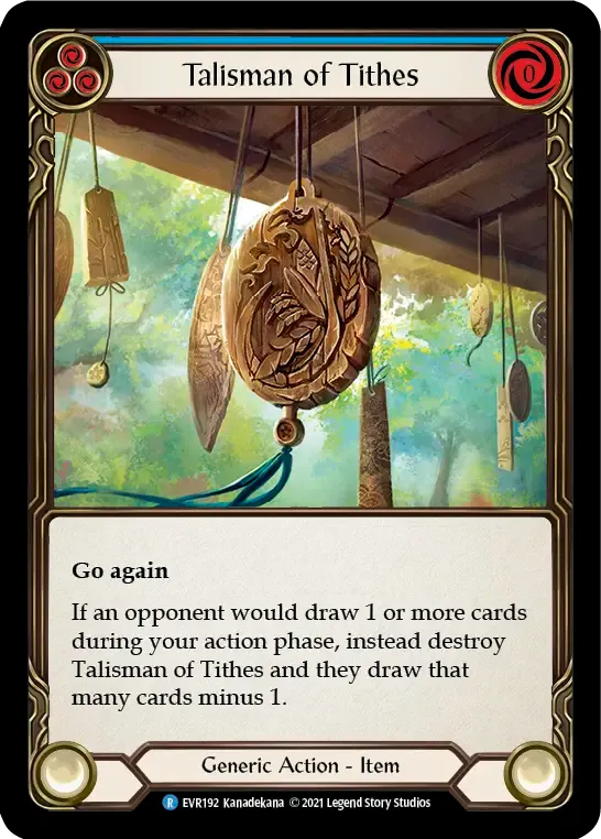 Talisman of Tithes (Blue) — Everfest — Flesh and Blood