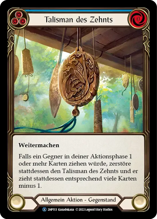 Talisman of Tithes (Blue) — History Pack 2 - Black Label — Flesh and Blood