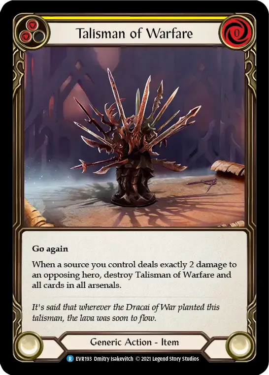 Talisman of Warfare (Yellow) — Everfest — Flesh and Blood