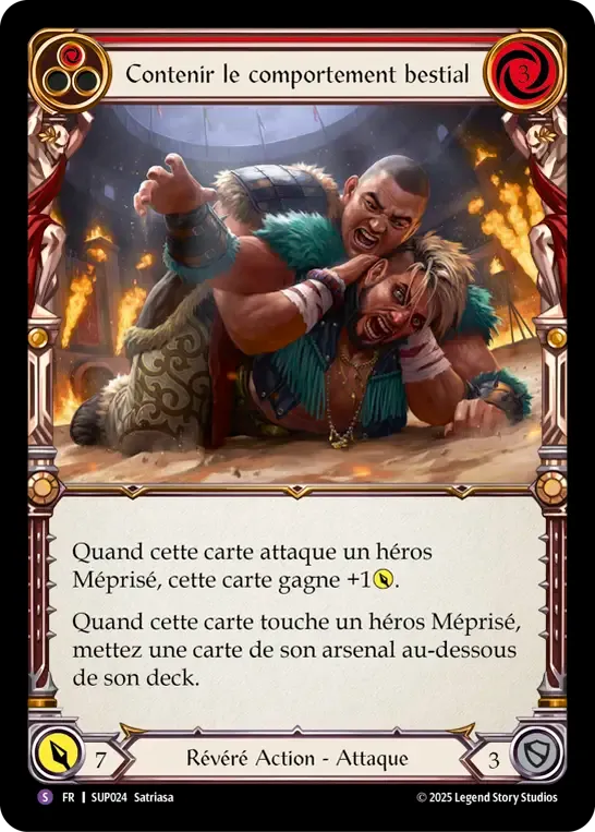 Contenir le comportement bestial — Super Slam — Flesh and Blood