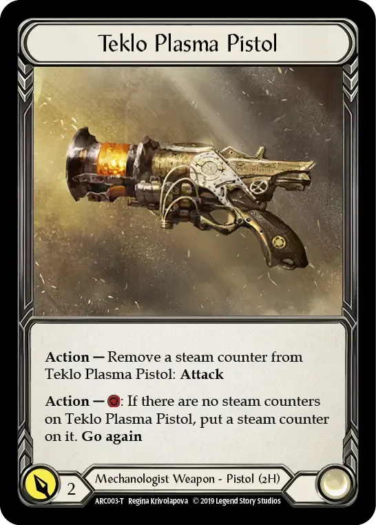 Teklo Plasma Pistol — Arcane Rising — Flesh and Blood