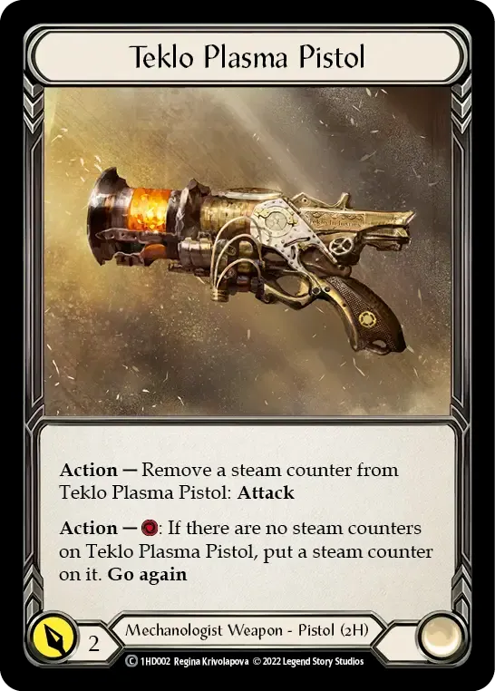 Pistolet à plasma Teklo — Dash - Blitz Deck — Flesh and Blood