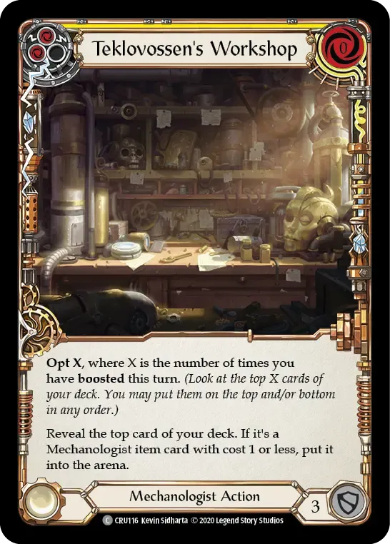 Teklovossen's Workshop (Yellow) — Crucible of War — Flesh and Blood