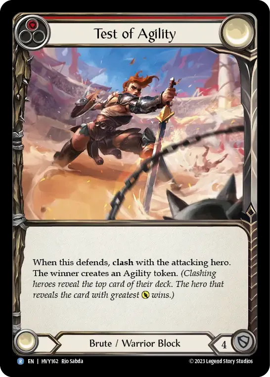 Test of Agility (Red) — Heavy Hitters — Flesh and Blood