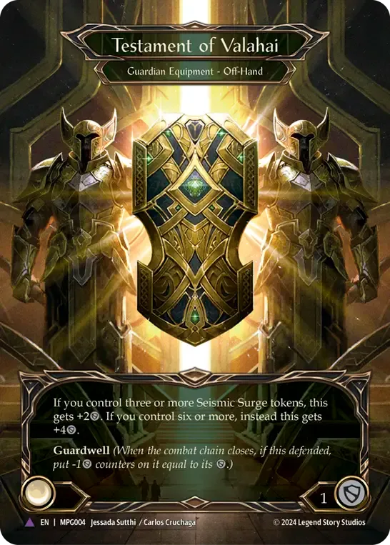 Testament de Valahaï — Mastery Pack Guardian — Flesh and Blood