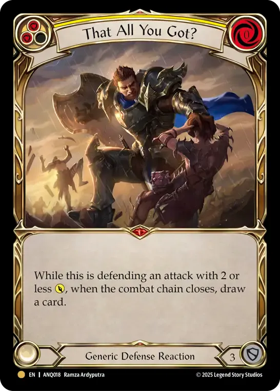 That All You Got? (Yellow) — Compendium of Rathe - Antiquity Pack — Flesh and Blood