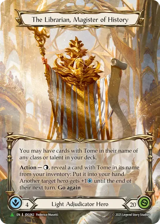 The Librarian, Magister of History — Flesh and Blood: Promo Cards — Flesh and Blood