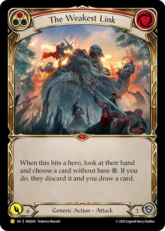 The Weakest Link (Red) — Compendium of Rathe - Antiquity Pack — Flesh and Blood