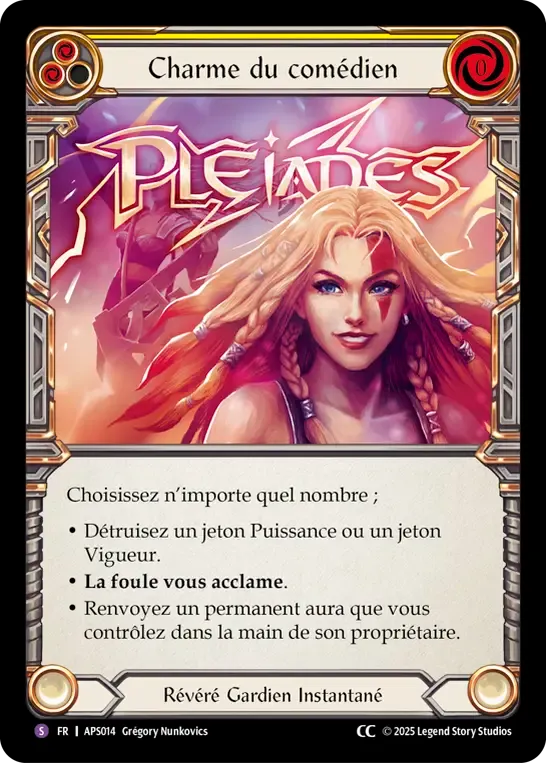 Charme du comédien from Armory Deck - Pleiades, Superstar - Flesh and Blood