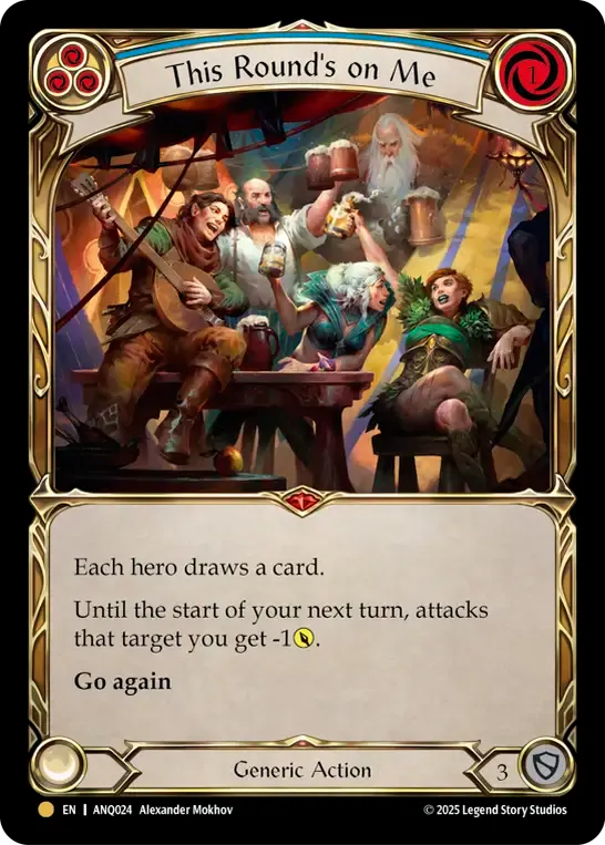 This Round's on Me (Blue) — Compendium of Rathe - Antiquity Pack — Flesh and Blood