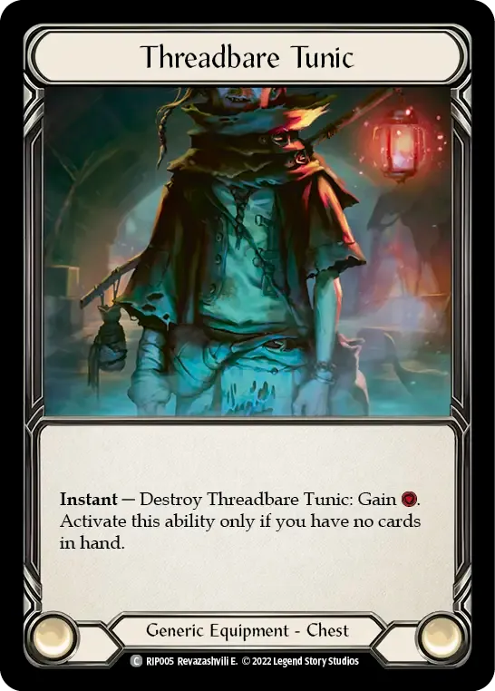 Threadbare Tunic — Riptide - Blitz Deck — Flesh and Blood