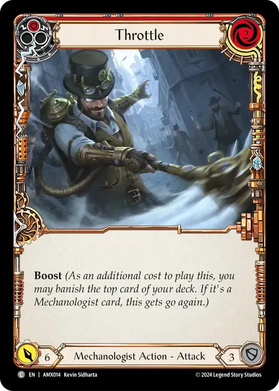 Throttle (Red) — Armory Deck - Maxx 'The Hype' Nitro — Flesh and Blood