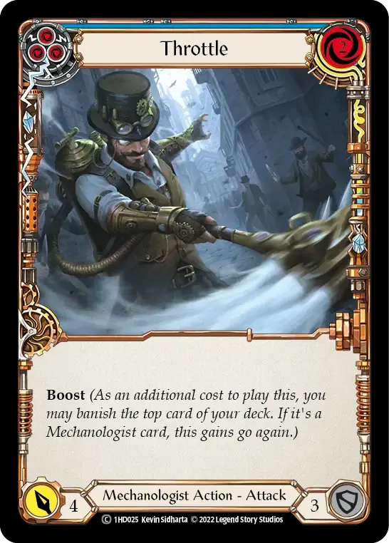 Throttle (Blue) — Dash - Blitz Deck — Flesh and Blood