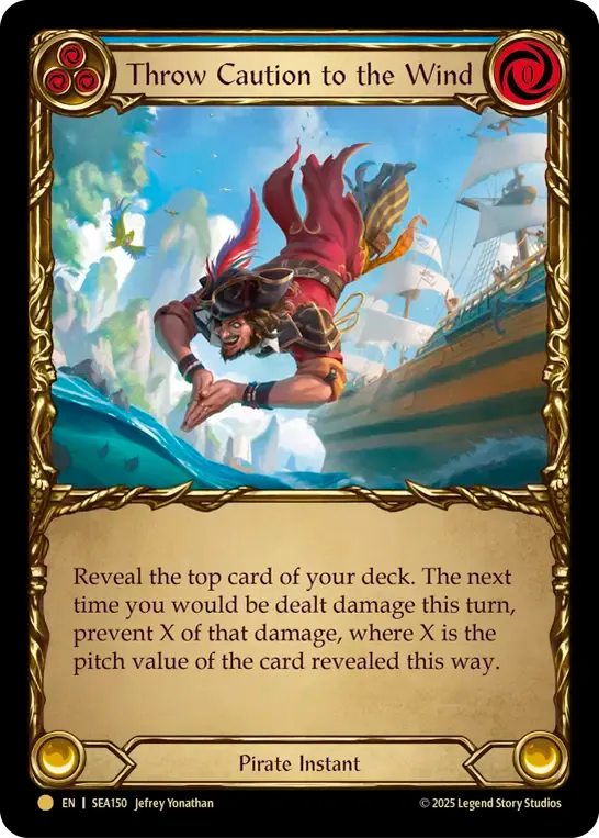 Throw Caution to the Wind (Blue) — High Seas - Treasure Pack — Flesh and Blood