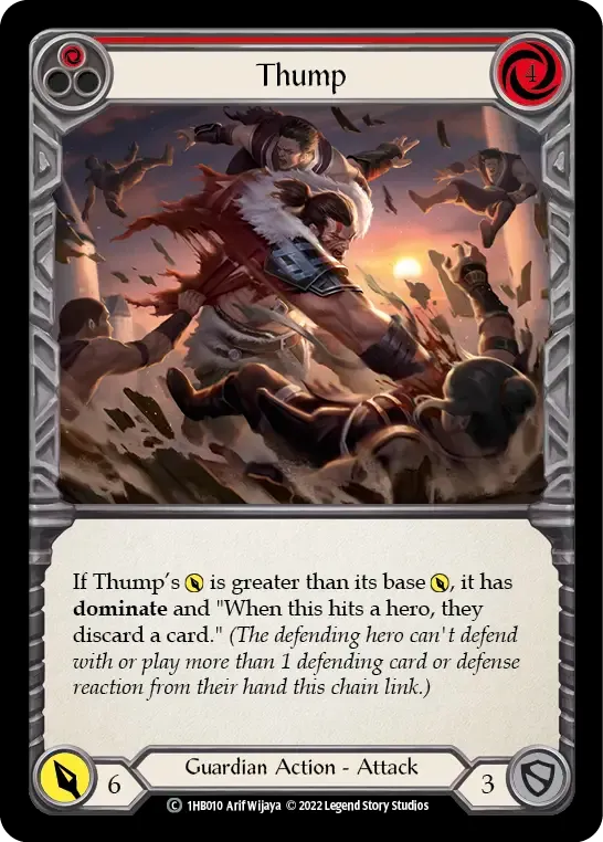 Thump (Red) — Bravo - Blitz Deck — Flesh and Blood