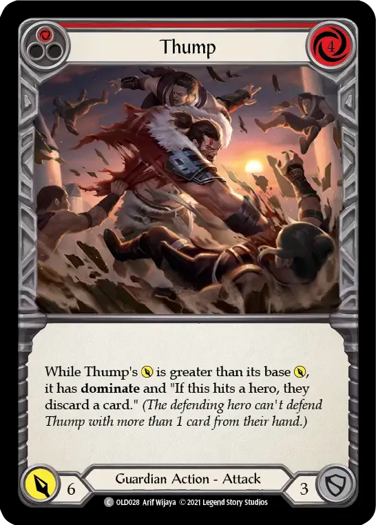 Thump (Red) — Oldhim - Blitz Deck — Flesh and Blood