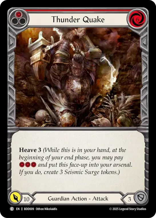 Thunder Quake (Red) — Bravo Demo Deck — Flesh and Blood