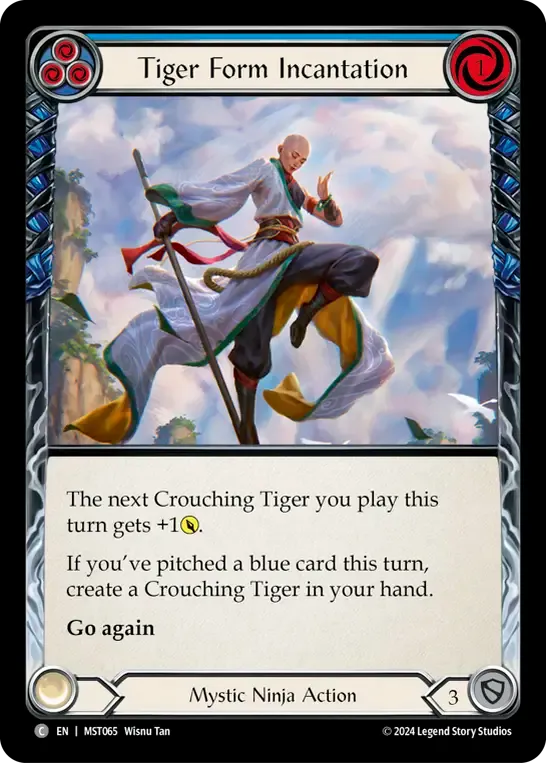 Tiger Form Incantation (Blue) — Part the Mistveil — Flesh and Blood