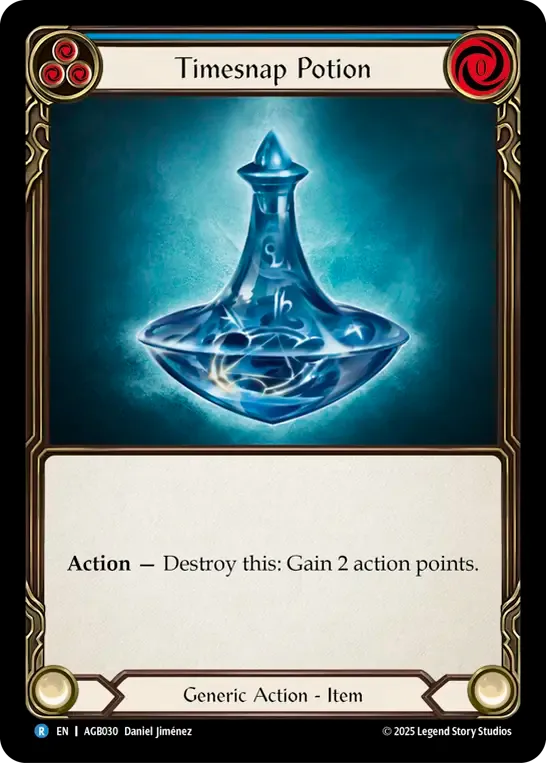 Timesnap Potion (Blue) — Armory Deck - Gravy Bones — Flesh and Blood