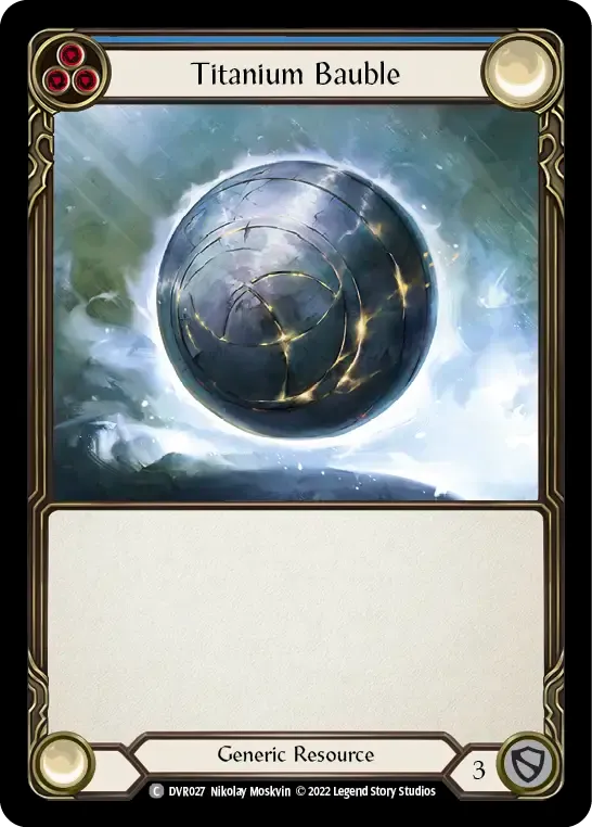 Titanium Bauble (Blue) — Classic Battles: Rhinar vs Dorinthea — Flesh and Blood