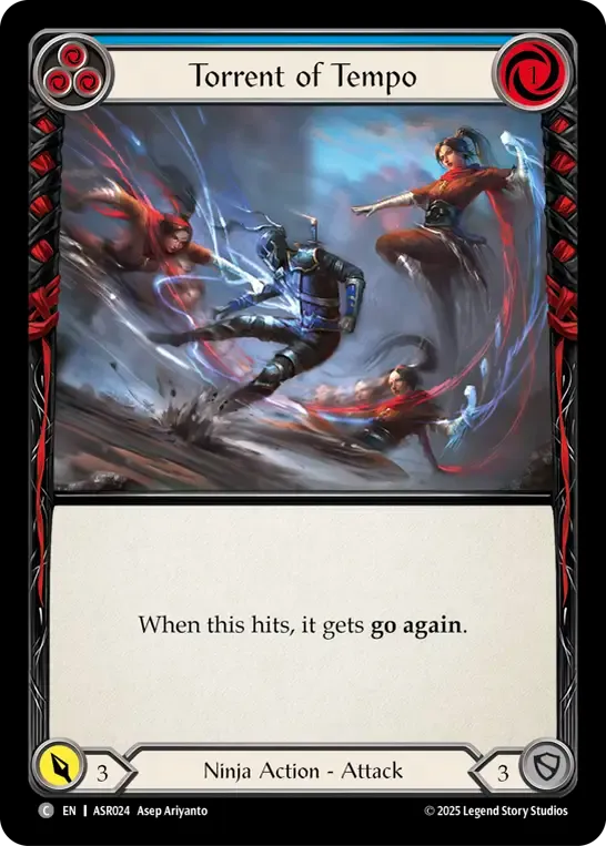 Torrent of Tempo (Blue) — Armory Deck - Ira, Scarlet Revenger — Flesh and Blood