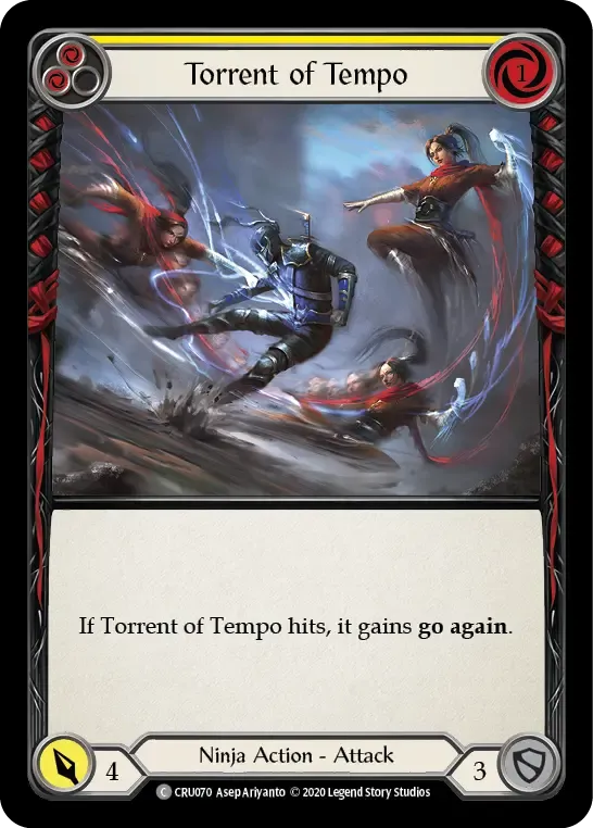 Torrent of Tempo (Yellow) — Crucible of War — Flesh and Blood