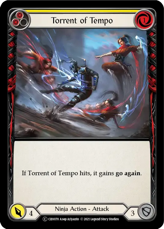 Torrent of Tempo (Yellow) — Crucible of War - Unlimited — Flesh and Blood