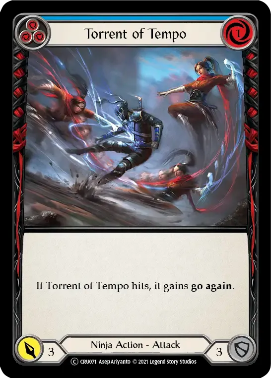 Torrent of Tempo (Blue) — Crucible of War - Unlimited — Flesh and Blood