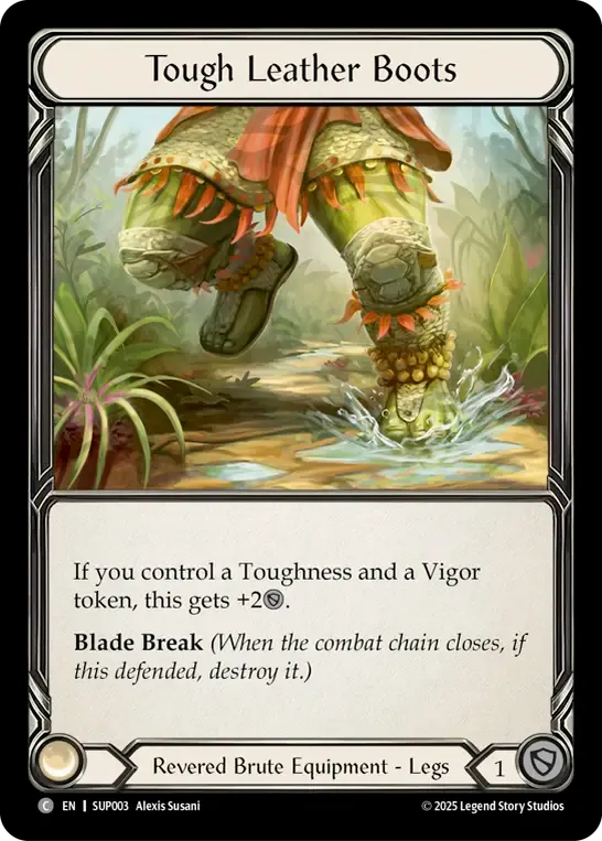 Tough Leather Boots — Super Slam — Flesh and Blood