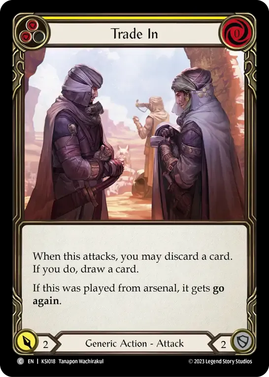 Trade In (Yellow) — Kassai - Heavy Hitters Blitz Deck — Flesh and Blood