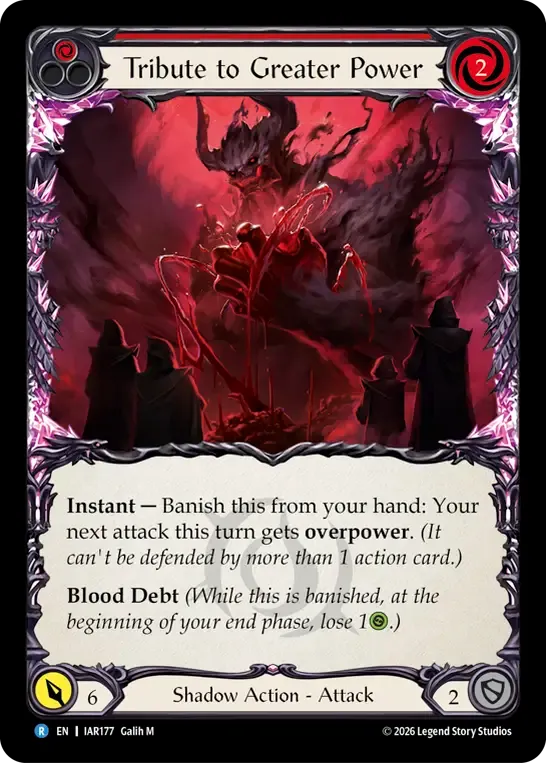 Tribut à la puissance supérieure — Usurp the Shadow Throne — Flesh and Blood