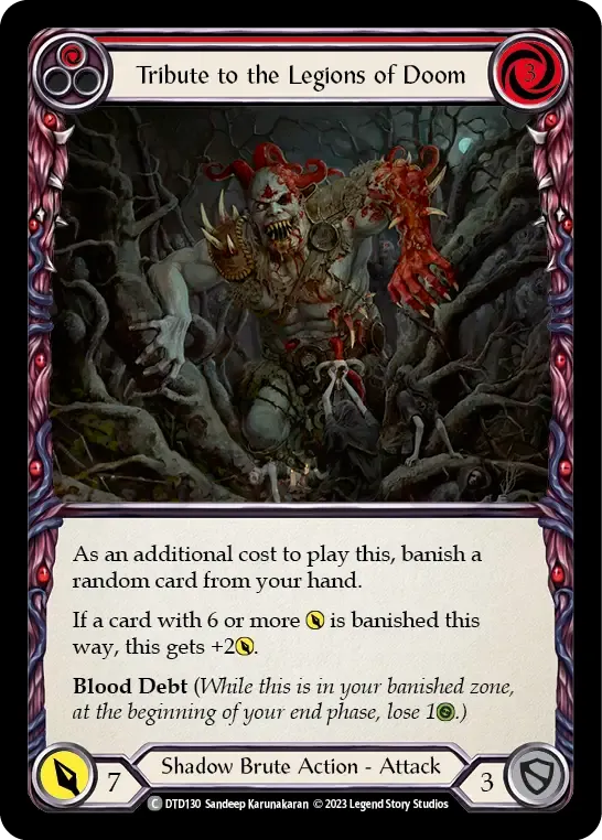 Tribute to the Legions of Doom (Red) — Dusk till Dawn — Flesh and Blood
