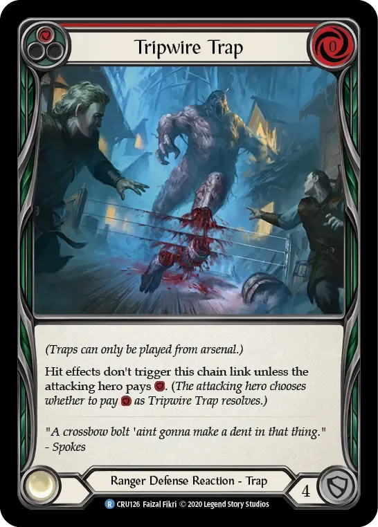Tripwire Trap (Red) — Crucible of War — Flesh and Blood