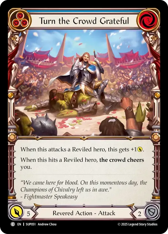 Turn the Crowd Grateful (Blue) — Super Slam — Flesh and Blood