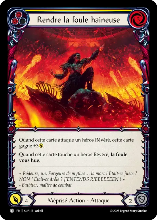 Rendre la foule haineuse — Super Slam — Flesh and Blood