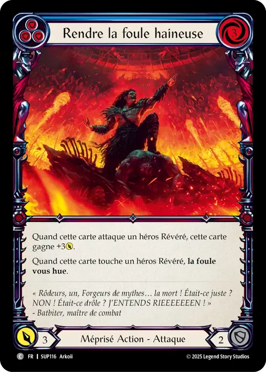 Rendre la foule haineuse — Super Slam — Flesh and Blood